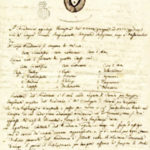 Documento conservato presso la Biblioteca Trisi di Lugo